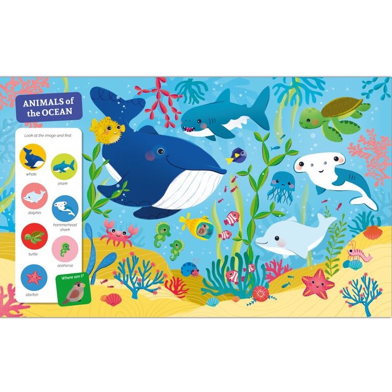 Cherche et Trouve des tout petits chez les animaux - Édition anglaise