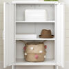 Crea Metal 2-Door Cabinet Pure White