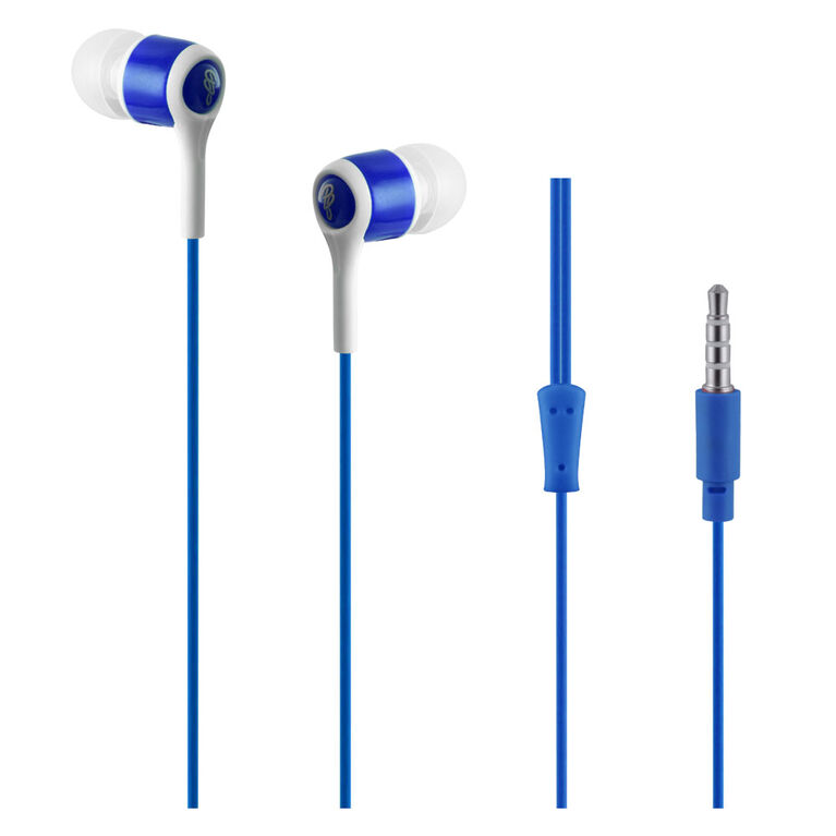 Pro Bass - Swagger Series- Aux earphones with Mic- Blue