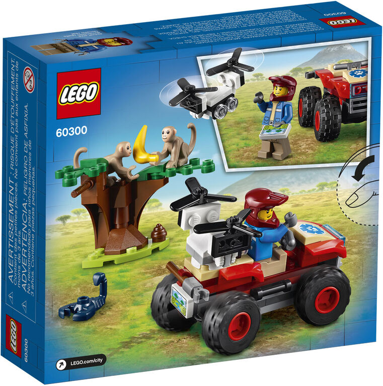 LEGO City Wildlife Le VTT de sauvetage d'animaux 60300 (74 pièces)