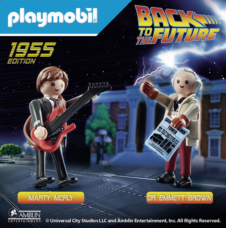 Back to the future avec Marty McFly et  Dr. Emmett Brown - Playmobil