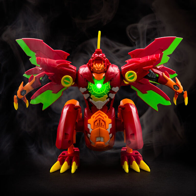 Bakugan - Figurine transformable Dragonoid Maximus de 20,3 cm avec effets sonores et lumineux.