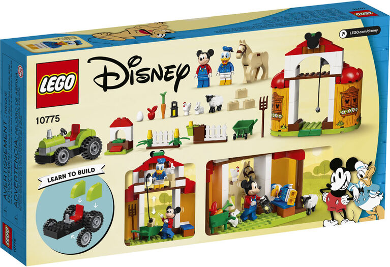 LEGO Mickey and Friends La ferme de Mickey Mouse et Donald Duck 10775 (118 pièces)