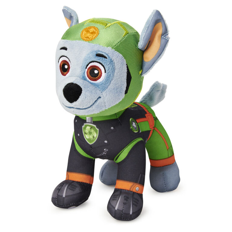 PAW Patrol, Moto Pups Rocky, Stuffed Animal Plush Toy, 8-inch