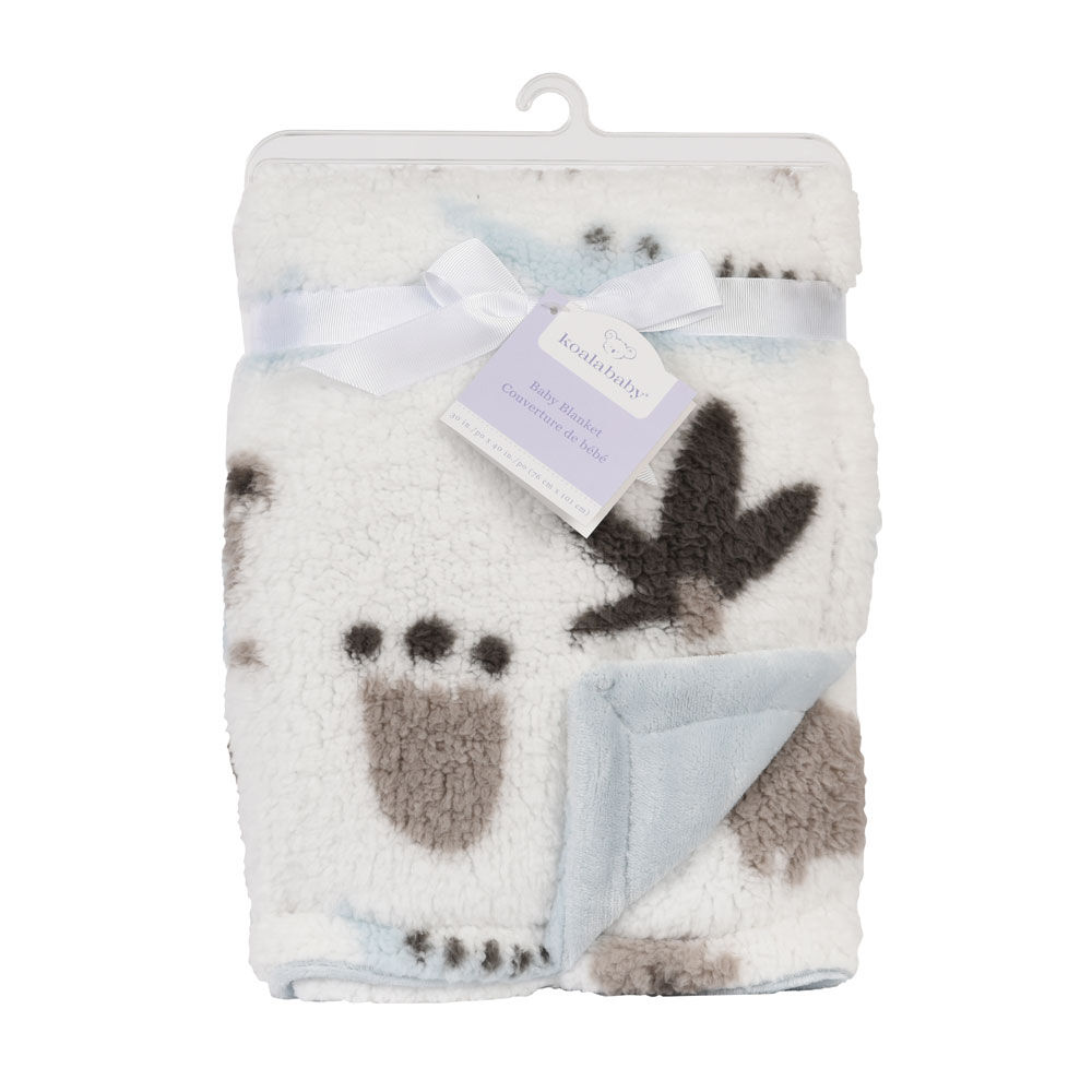 Koala Baby Baby Blanket Blue Printed Jungle Animal