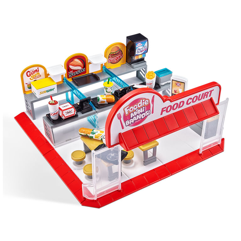 Foodie Mini Brands Series 1 Food Court Playset with 1 Exclusive Mini by ZURU