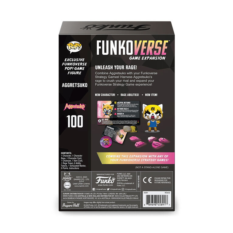 POP! Funkoverse Aggretsuko 100 Game Expansion - English Edition