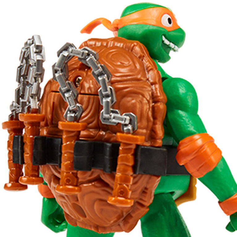 Teenage Mutant Ninja Turtles: Mutant Mayhem Michelangelo Deluxe Ninja Shouts Figure