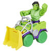 Marvel Spidey and His Amazing Friends Hulk Smash Truck Set, Action Figure with Vehicle and Accessory, Preschool Toys