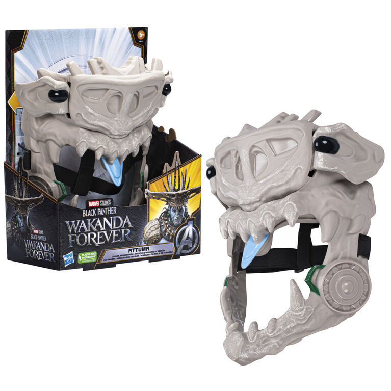 Marvel Studios' Black Panther: Wakanda Forever Attuma Shark Armor Mask Role Play Toy with Hammerhead Expansion Feature