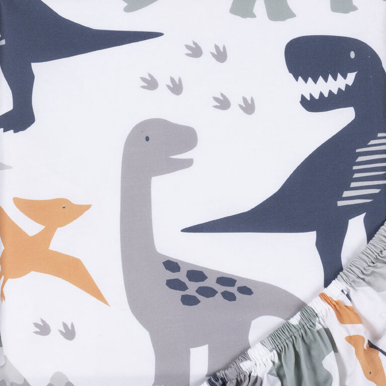 Prehistoric Dino 3 Piece Crib Bedding Set