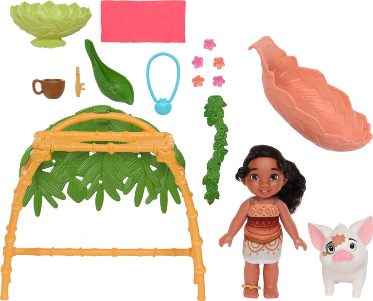 Disney Moana 2 Simea & Pua Bathtime Fun Playset, Fashion Doll & 10+ Accessories, Inspired by the Movie