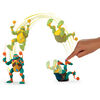 Rise of the Teenage Mutant Ninja Turtles - Figurine articulée Donatello attaque ninja par saut vers l'avant.