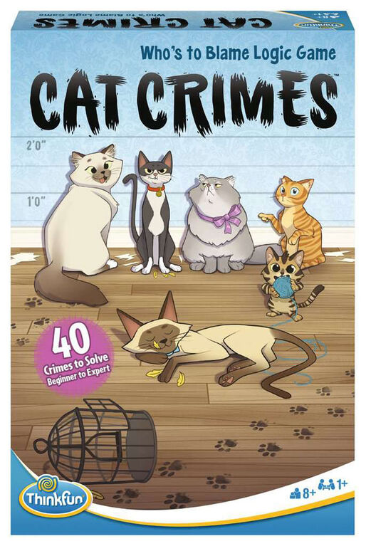Ravensburger! Thinkfun - Cat Crimes Who's to Blame Logic Game - French Edition