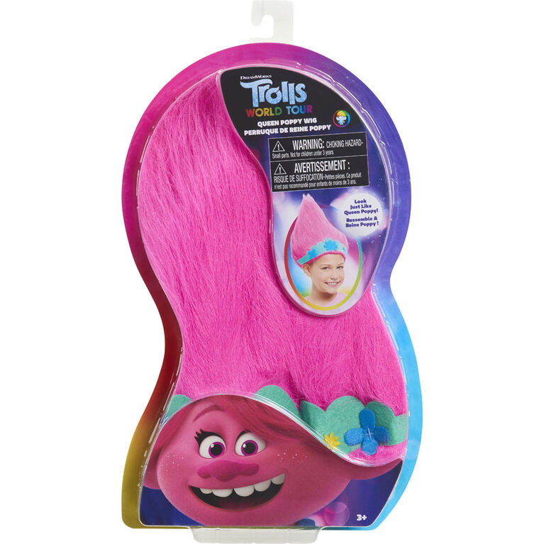 Perruque Troll-rifique de Poppy de DreamWorks Trolls World Tour