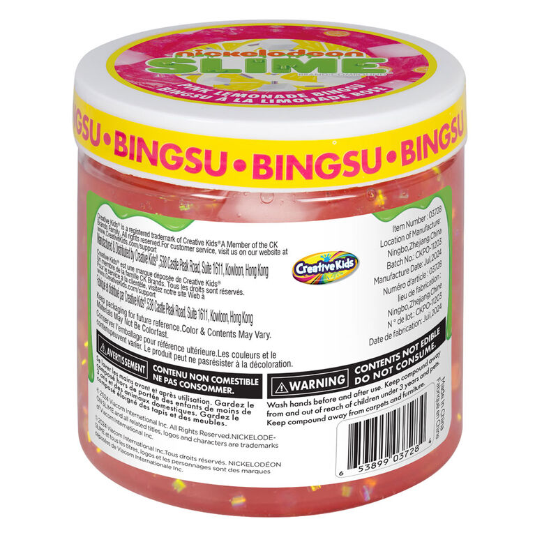 Nickelodeon Slime Specialty Jars  - Pink Lemonade Bingsu