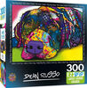 Masterpieces - EZ Grip - Dean Russo My Dog Blue Colorful Dog Jigsaw Puzzle 300  Piece