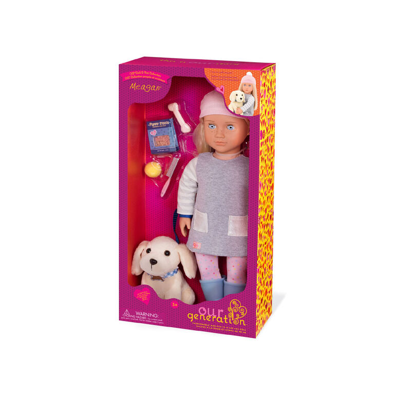 Our Generation, Meagan, 18-inch Doll & Pet Set