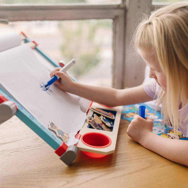 Melissa and Doug - Paw Patrol Wooden Double-Sided Tabletop Art Centre Easel