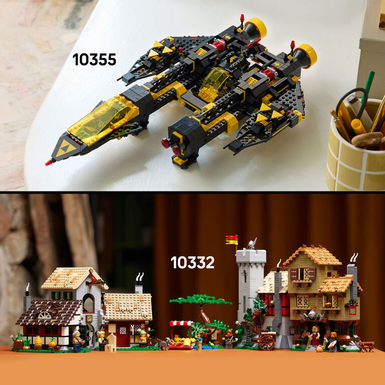 LEGO Icons Blacktron Renegade - Spaceship Building Set - DIY Kit for Adults 18+ - 10355