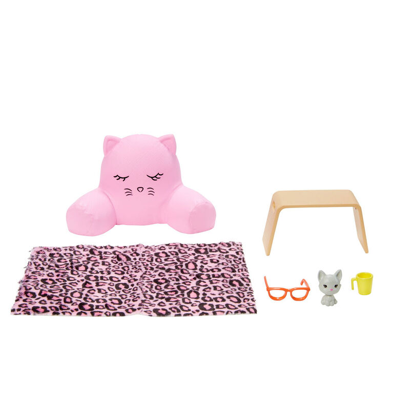 Barbie Accessory Pack, Lounging Theme, with 6 Pieces Including Pet