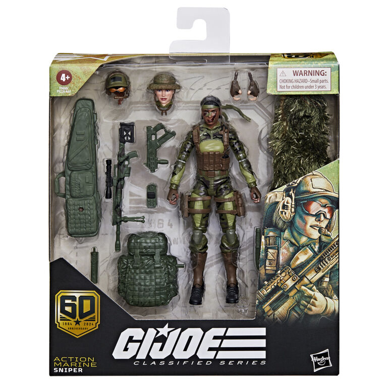 G.I. Joe Classified Series 60th Anniversary Action Marine - Sniper Action Figure