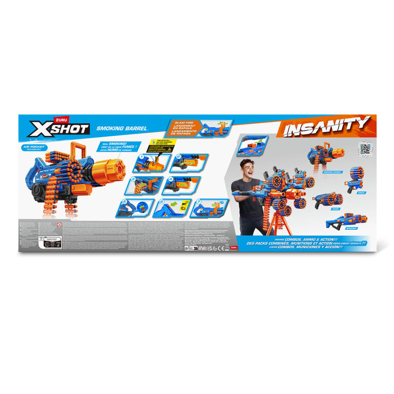 XSHOT Insanity Smoking Barrel Blaster de ZURU