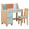 Study Desk with Chair- Mint