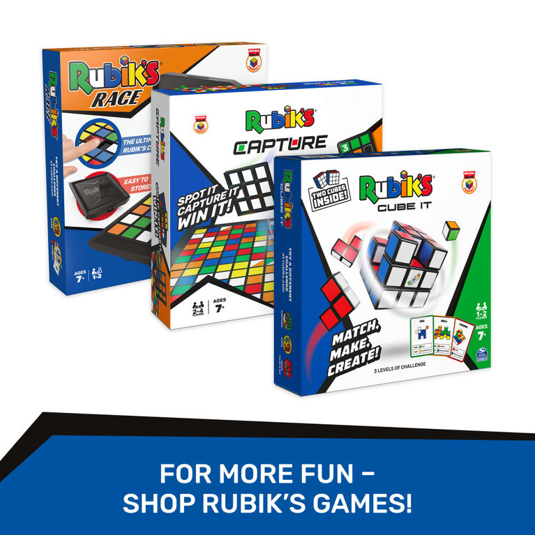Rubik's, Cube d'apprentissage, Apprenez à résoudre un cube 3x3 avec des autocollants, un guide et des vidéos | Jeu à manipuler antistress | Cube à manipuler pour adultes