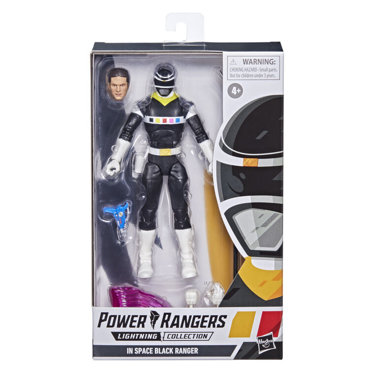 Power Rangers Lightning Collection In Space Black Ranger Action Figure Toy