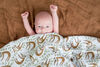Lulujo - Modern Sloth Swaddle Blanket