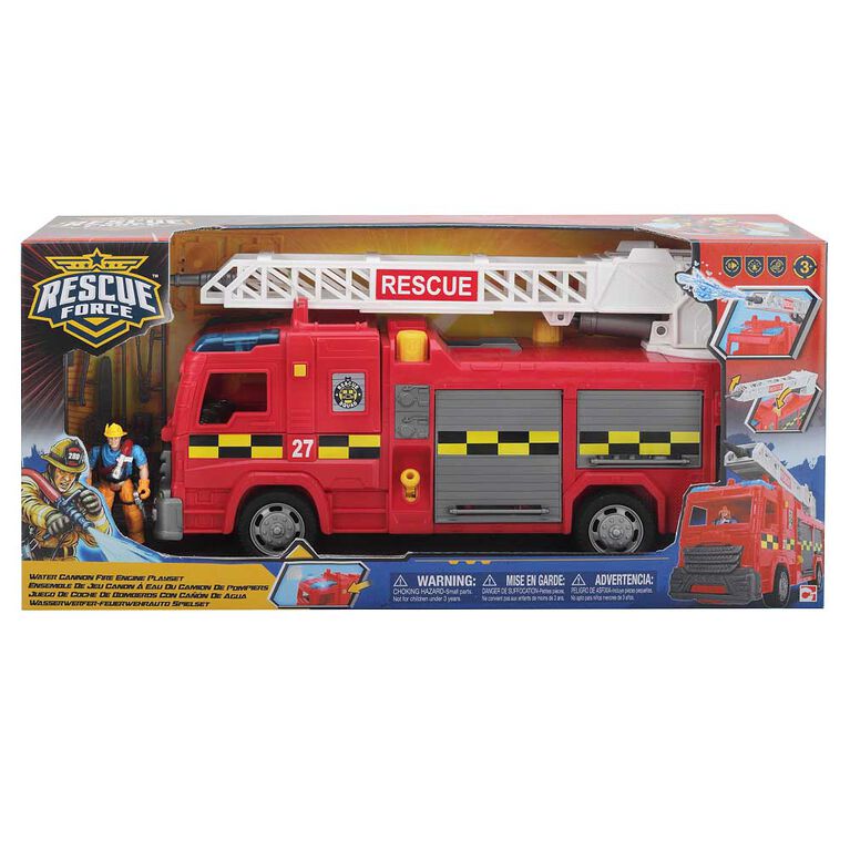 Rescue Force Water Cannon Fire Engine Playset