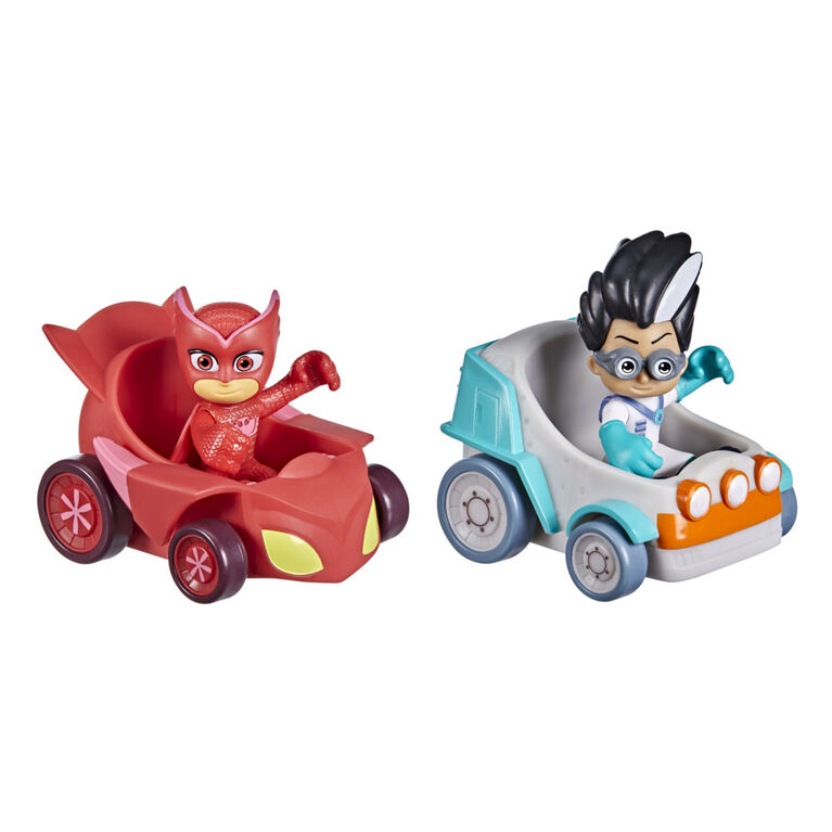 PJ Masks Owlette vs Romeo Battle Racers Preschool Toy, Vehicle and Action Figure
