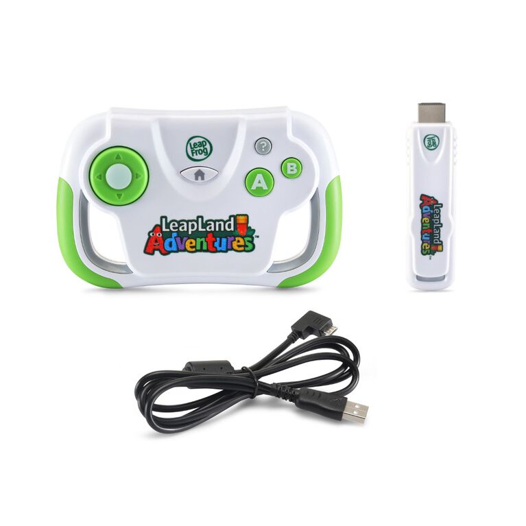 LeapFrog LeapLand Adventures Learning TV Video Game - English Edition, Wireless Controller with Plug-and Play HDMI game stick