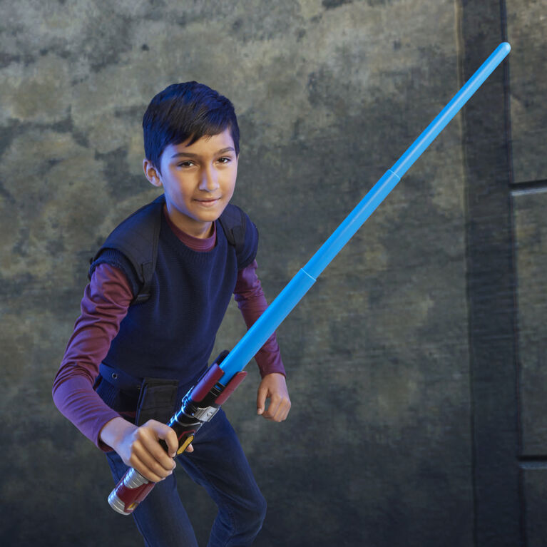 Star Wars Lightsaber Forge Anakin Skywalker Extendable Blue Lightsaber