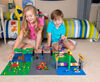 Strictly Briks - Flat Bottom Baseplates - 10" x 10" - 32 x 32 pegs - 8 Baseplates - Blue, Gray, Green, Sand