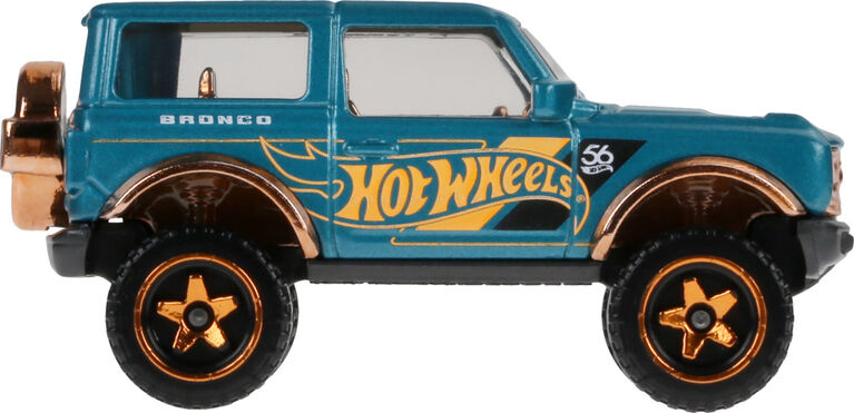 Hot Wheels 1:64 Scale Die-Cast Ford Bronco Turquoise- & Copper-Colored Deco