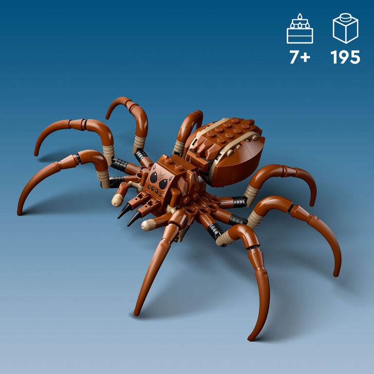 LEGO Harry Potter Aragog in the Forbidden Forest Spider Toy Playset, 2 Minifigures 76434