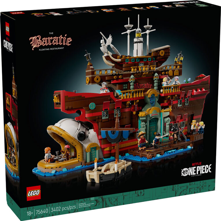 LEGO ONE PIECE Le Restaurant Flottant Baratie, Modèle à Construire, Cadeau pour Adultes 75640
