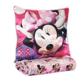 Disney Minnie Mouse 2 Piece Throw and Cushion Set