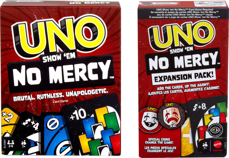 UNO Show 'em No Mercy Coffret d'extension, enfant, adultes, famille