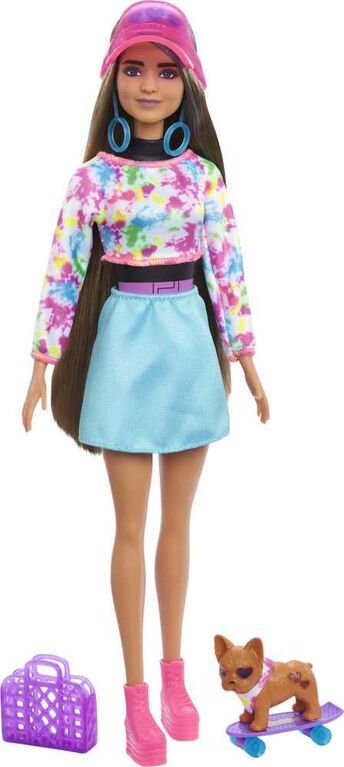 Barbie- Color Reveal - Poupée et accessoires - Vêtements totalement néon