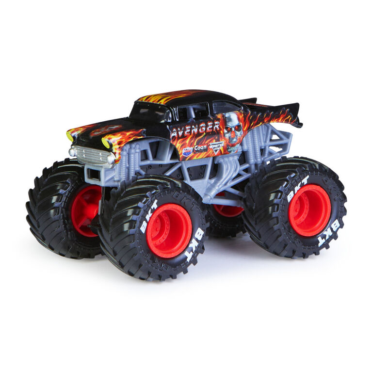 Monster Jam, Official Avenger Fire Monster Truck, Die-Cast Vehicle, Arena Favorites Series, 1:64 Scale