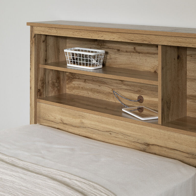 Tassio Twin Bookcase Headboard NordikOak