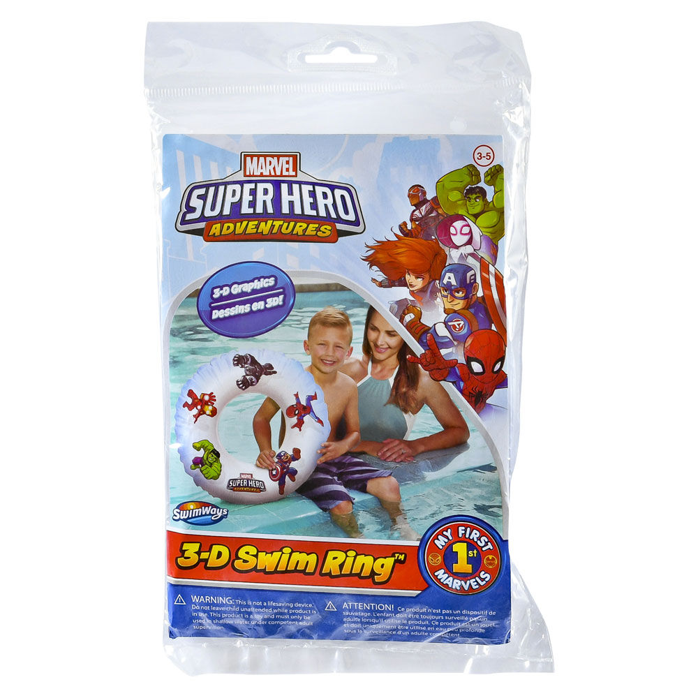 SwimWays 3-D Swim Ring - Super Hero Adventures 