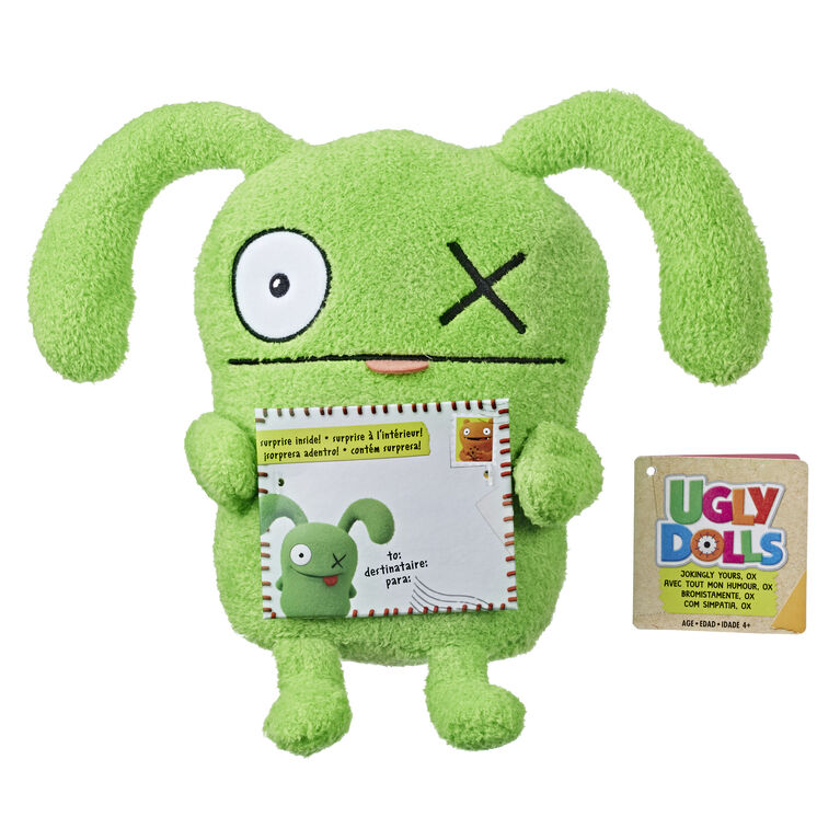 UglyDolls - Avec tout mon humour, Ox, peluche d'une taille de 24 cm.