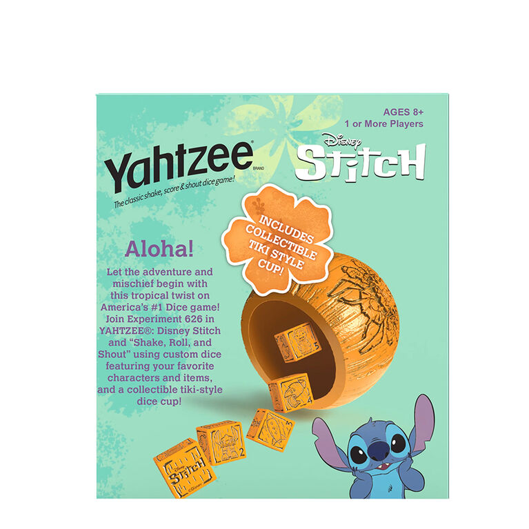 USAopoly YAHTZEE Disney Stitch - English Edition