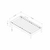 Vito Base de lit Simple Blanc solide