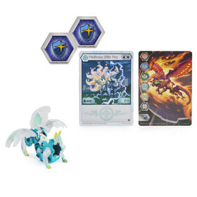 Bakugan Evolutions, Blitz Fox (White), Platinum Series True Metal Bakugan, 2 BakuCores and Character Card