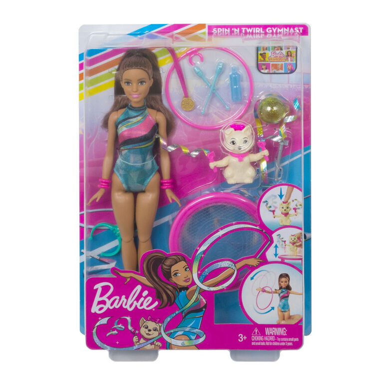 Barbie Dreamhouse Adventures Spin 'n Twirl Gymnast Doll and Accessories